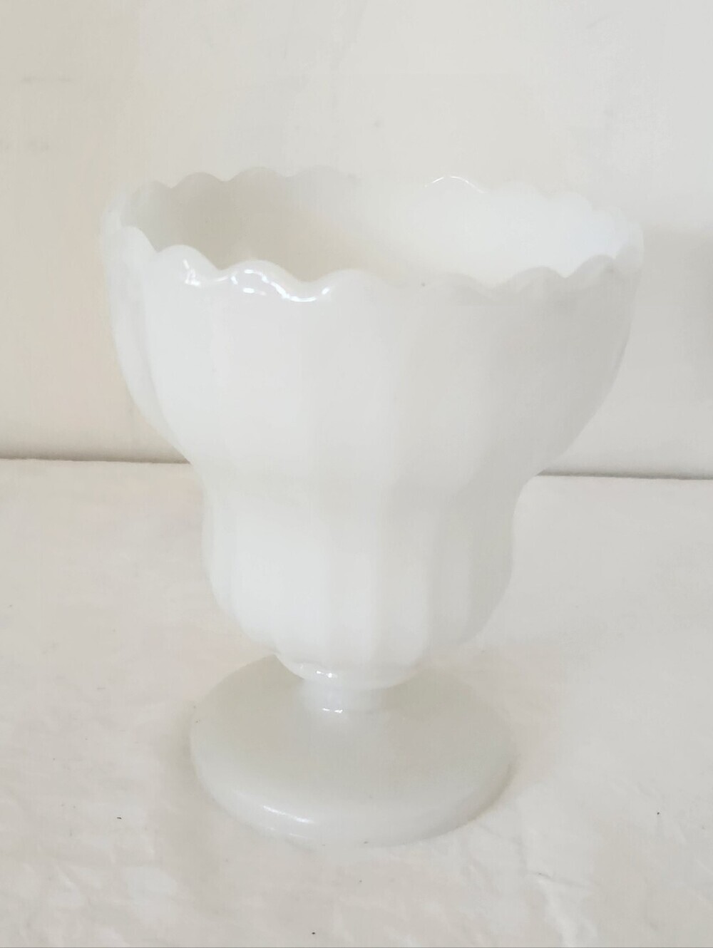 Brody Milk Glass Pedestal Vase - Picture 3 of 7